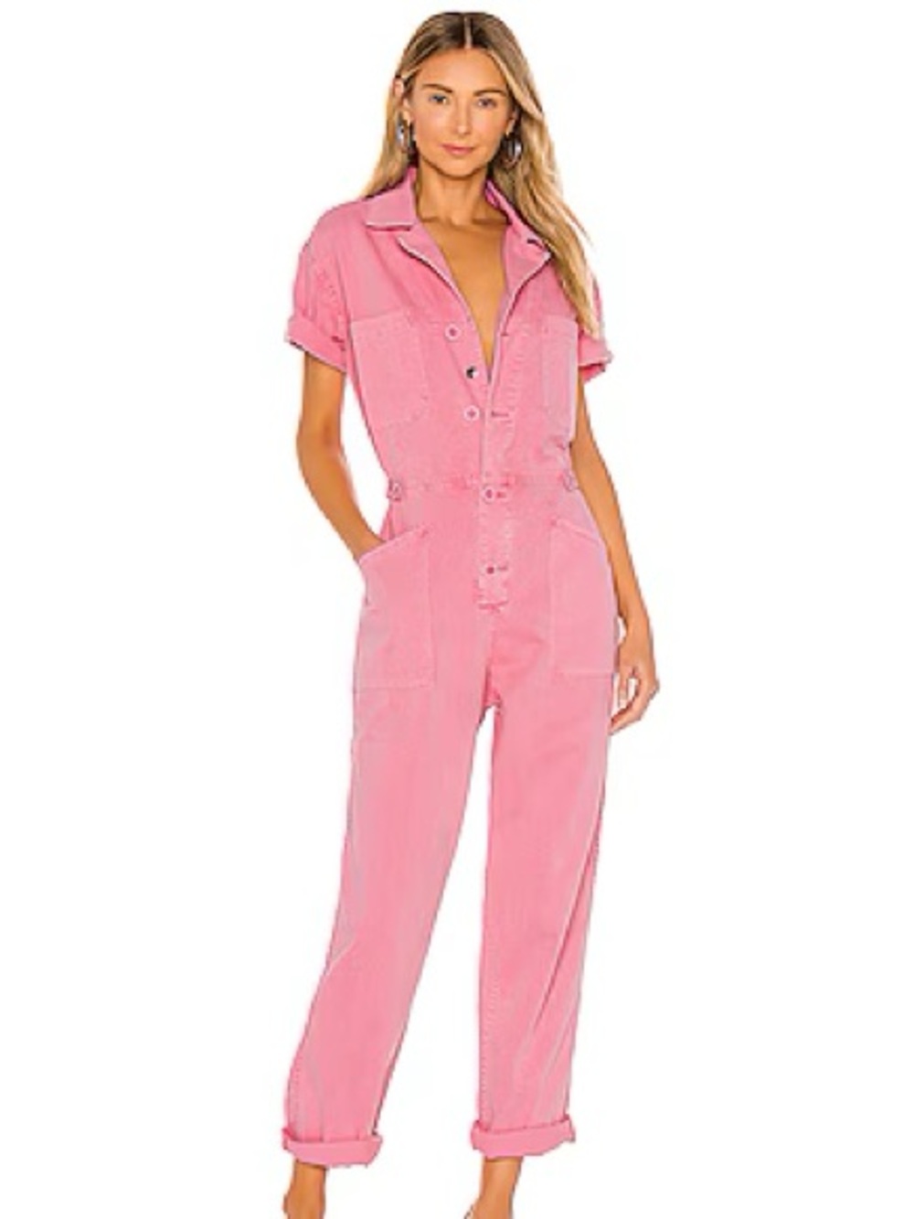 Pistola Grover Jumpsuit in Pink - Size Small